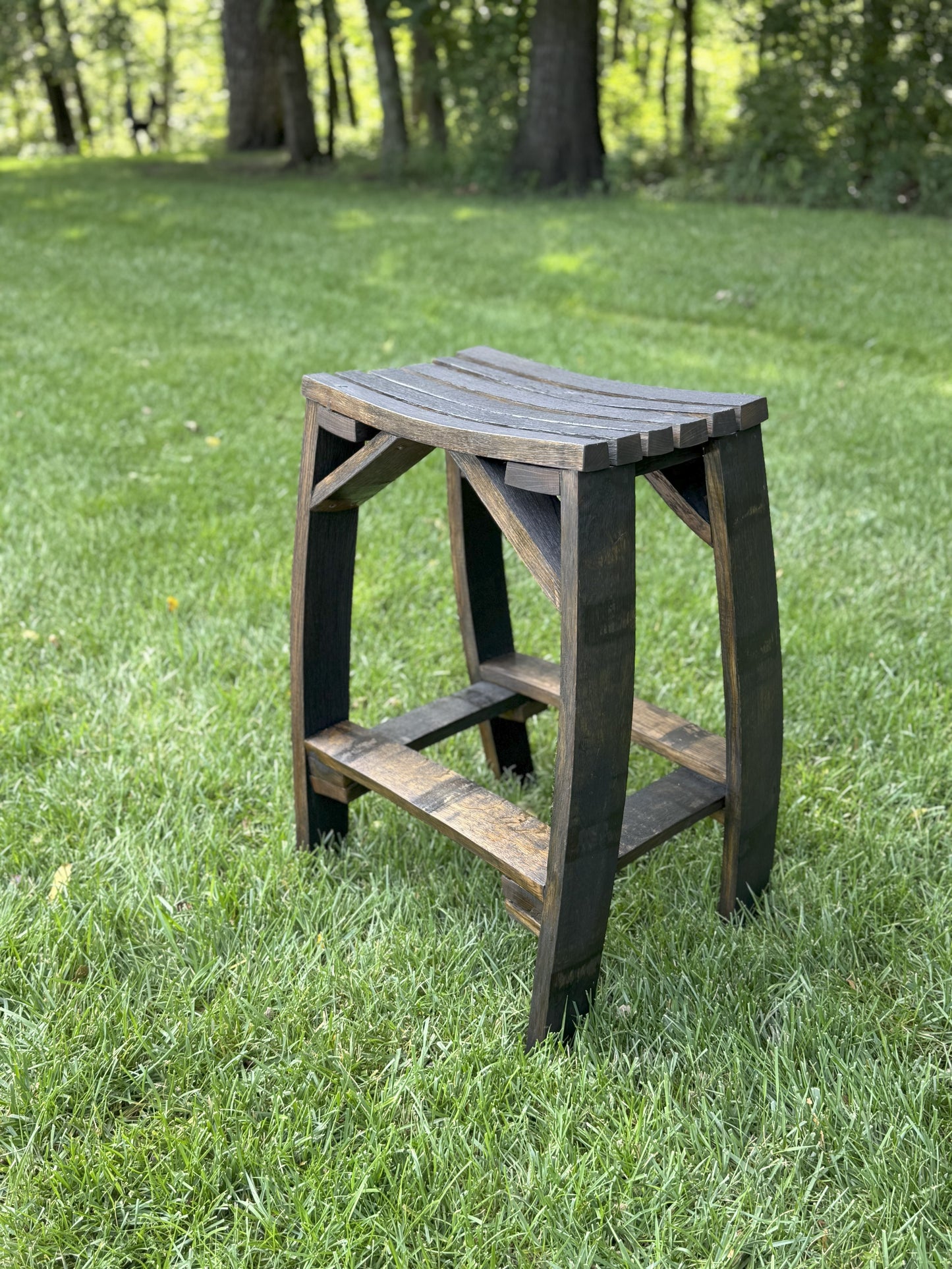 Bourbon/Whiskey Barrel Bar Stool